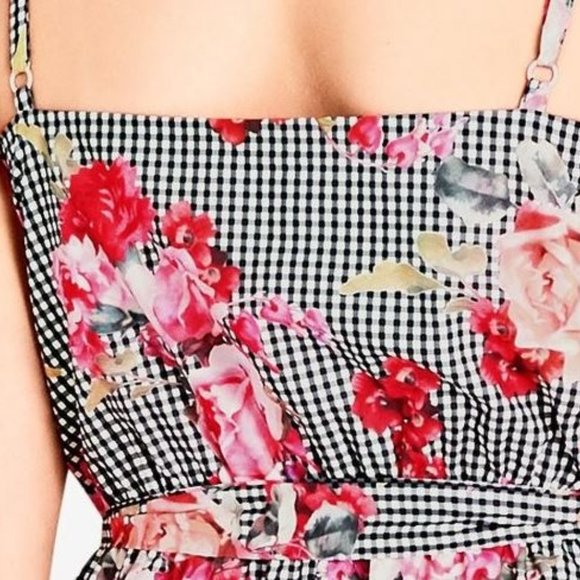 Plus 20/L Rose Picnic Print Dress - Picture 5 of 7